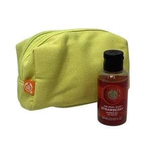 🍄 The Body Shop Strawberry Shower Gel with Bright Yellow Bag